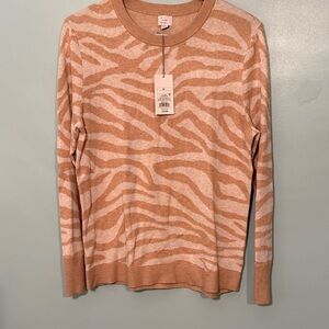 NWT  Zebra Print Sweater by a new day XL